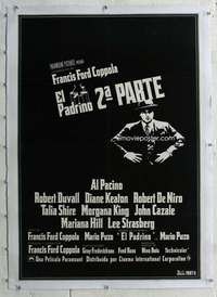 g021 GODFATHER 2 linen South American movie poster '74 Coppola, Pacino