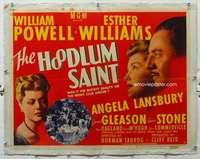 g246 HOODLUM SAINT linen half-sheet movie poster '46 William Powell