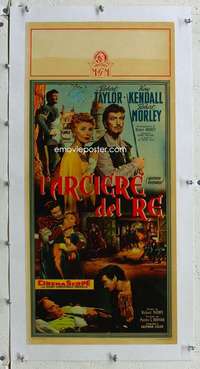 g088 ADVENTURES OF QUENTIN DURWARD linen Italian locandina movie poster '55 Robert Taylor