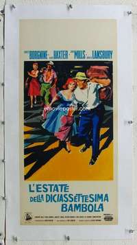 g113 SUMMER OF THE 17th DOLL linen Italian locandina movie poster '60