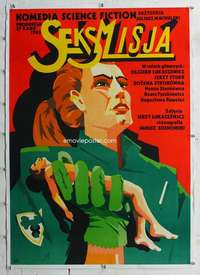 g175 SEXMISSION linen Polish movie poster '84 Seksmisja, Cyprian art!