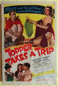 h079 TOPPER TAKES A TRIP one-sheet movie poster R46 sexy Contsance Bennett!