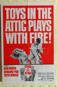 h075 TOYS IN THE ATTIC one-sheet movie poster '63 Dean Martin, Mimieux