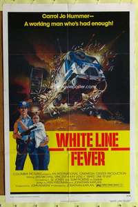 h035 WHITE LINE FEVER style B one-sheet movie poster '75 Jan-Michael Vincent