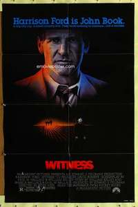 h019 WITNESS one-sheet movie poster '85 Harrison Ford, Peter Weir, McGillis