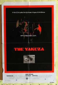 h012 YAKUZA one-sheet movie poster '75 Robert Mitchum, Paul Schrader