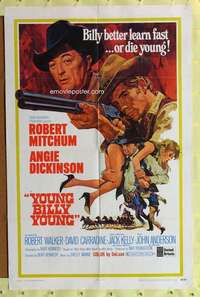 h009 YOUNG BILLY YOUNG one-sheet movie poster '69 Robert Mitchum