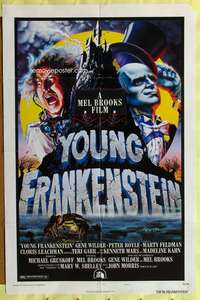 h007 YOUNG FRANKENSTEIN one-sheet movie poster '74 Mel Brooks, Gene Wilder