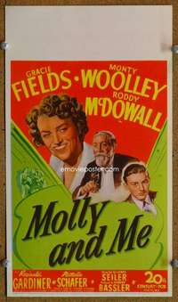j007 MOLLY & ME mini movie window card '45 Gracie Fields, Woolley