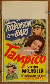 j012 TAMPICO mini movie window card '44 Edward G. Robinson, Lynn Bari