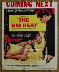 j063 BIG HEAT movie window card '53 Glenn Ford, Gloria Grahame