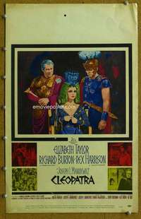 j086 CLEOPATRA movie window card '64 Elizabeth Taylor, Burton