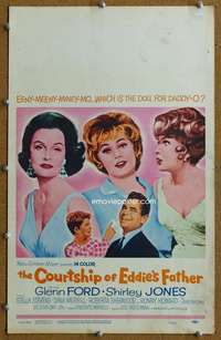 j089 COURTSHIP OF EDDIE'S FATHER movie window card '63 Glenn Ford
