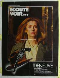 k083 ECOUTE VOIR French one-panel movie poster '79 sexy Catherine Deneuve!