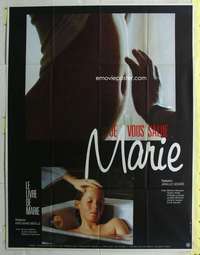 k109 HAIL MARY French one-panel movie poster '85 Jean-Luc Godard fantasy!