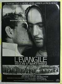 k106 GOSPEL ACCORDING TO ST MATTHEW French one-panel movie poster '66