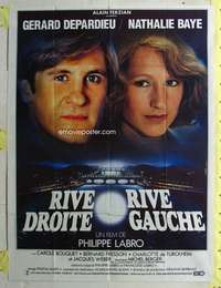 k158 RIVE DROITE RIVE GAUCHE French one-panel movie poster '84 Depardieu