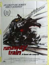 k162 RUNAWAY TRAIN CinePoster REPRO French 1p '85 Jon Voight, Roberts