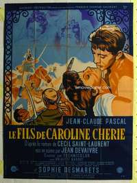 k167 SON OF DEAR CAROLINE French one-panel movie poster '55 Brigitte Bardot