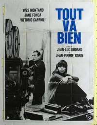 k178 TOUT VA BIEN French one-panel movie poster '72 Jean-Luc Godard