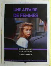 k168 STORY OF WOMEN French one-panel movie poster '88 Claude Chabrol, Huppert