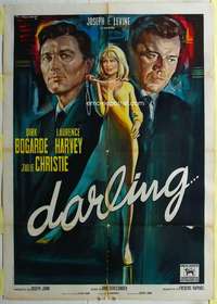 k369 DARLING Italian one-panel movie poster '64 Julie Christie, Schlesinger