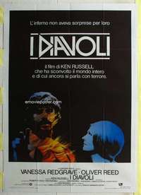 k373 DEVILS Italian one-panel movie poster R80s Ken Russell, Vanessa Redgrave