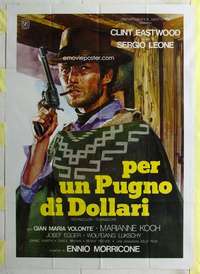 k385 FISTFUL OF DOLLARS Italian one-panel movie poster R76 Clint Eastwood
