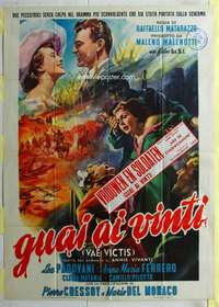 k400 GUAI AI VINTI Italian one-panel movie poster '54 cool Longi artwork!