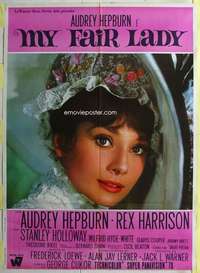k450 MY FAIR LADY Italian one-panel movie poster R76 Audrey Hepburn