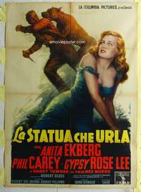 k471 SCREAMING MIMI Italian one-panel movie poster '58 great Ballester art!