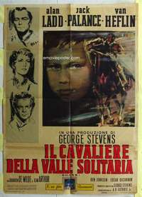 k473 SHANE Italian one-panel movie poster R61 Alan Ladd, Jean Arthur, Heflin