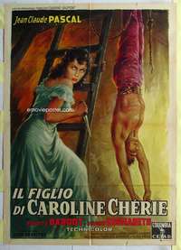 k480 SON OF DEAR CAROLINE Italian one-panel movie poster '59 Ballester art!