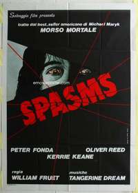 k482 SPASMS Italian one-panel movie poster '83 Peter Fonda, Oliver Reed