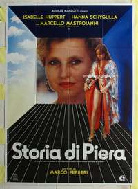 k486 STORIA DI PIERA Italian one-panel movie poster '83 Hanna Schygulla