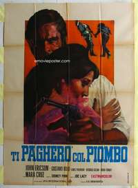 k496 TREASURE OF PANCHO VILLA Italian one-panel movie poster '67 Spanish!