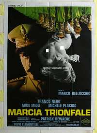 k501 VICTORY MARCH Italian one-panel movie poster '76 Marco Bellocchio