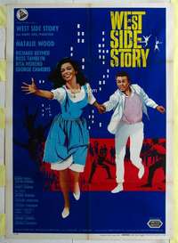 k504 WEST SIDE STORY Italian one-panel movie poster R66 Natalie Wood