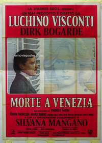 k276 DEATH IN VENICE Italian two-panel movie poster '71 Luchino Visconti