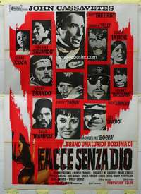 k279 DEVIL'S ANGELS Italian two-panel movie poster '67 John Cassavetes