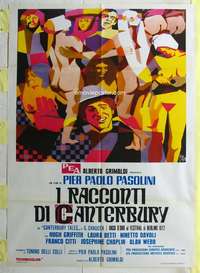 k361 CANTERBURY TALES Italian one-panel movie poster '71 Pier Paolo Pasolini