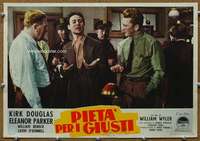k208 DETECTIVE STORY Italian photobusta movie poster '51 Kirk Douglas