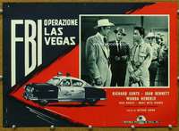 k217 HIGHWAY DRAGNET Italian photobusta movie poster '54 Conte