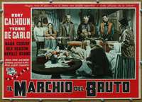 k234 RAW EDGE Italian photobusta movie poster '56 Rory Calhoun