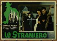 k242 STRANGER Italian photobusta movie poster R55 Orson Welles