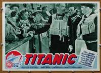 k244 TITANIC Italian photobusta movie poster '53 Clifton Webb