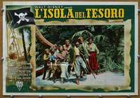 k245 TREASURE ISLAND Italian photobusta movie poster '50 Walt Disney