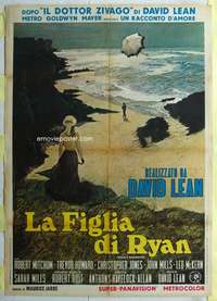 k466 RYAN'S DAUGHTER Italian one-panel movie poster '70 David Lean, Miles