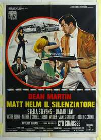 k474 SILENCERS Italian one-panel movie poster '66 Dean Martin & Slaygirls!