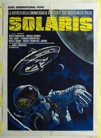 k478 SOLARIS Italian one-panel movie poster '72 Amdreo Tarkovsky, Russian!
